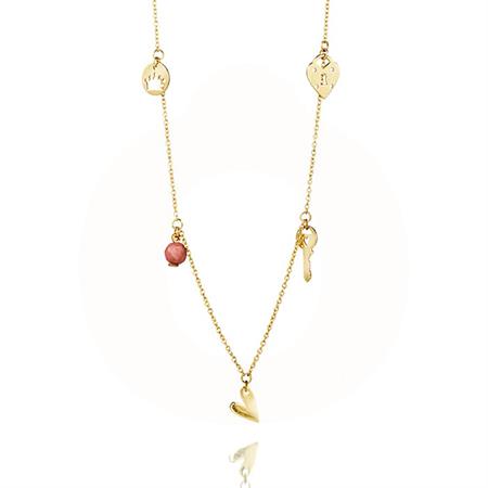 Vibholm - Gold Collection Collier - 14 karat guld med charms VH-400-585