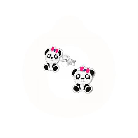 Vibholm KIDS - Panda ørestikker - sterlingsølv m. emalje APS1766-N1