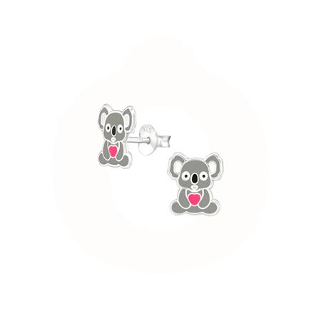 Vibholm Kids - koala ørestikker - sølv med emalje APS3868-N1