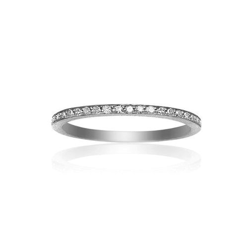 Wille Jewellery - Cosmos ring - matteret sølv med 45 brillianter