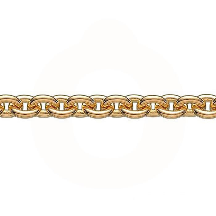 Standard kæde - Anker rund 0,30 mm - 8 kt. guld AR803038