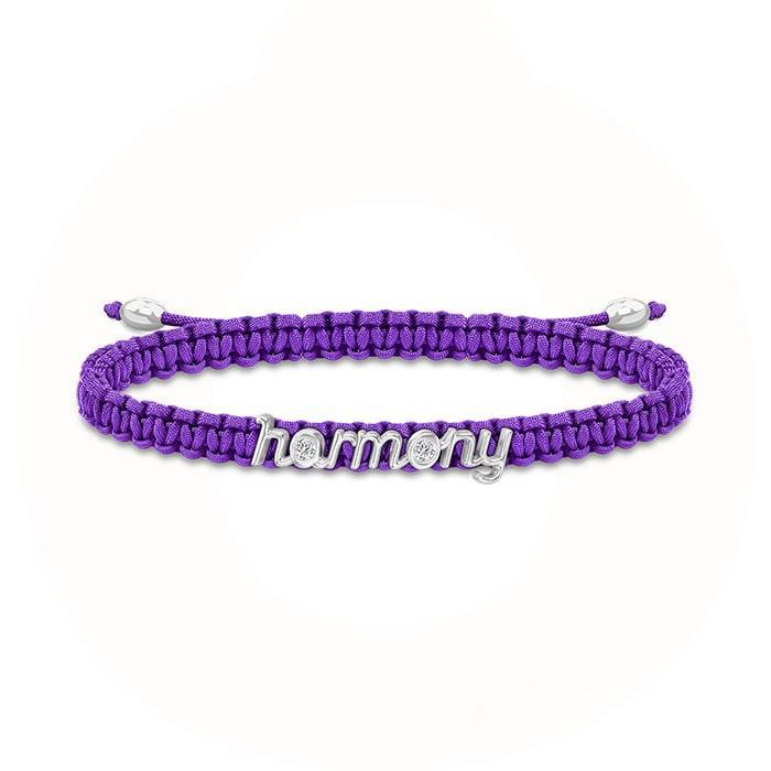 Aura Jewelry - Harmony Armbånd - lilla/sølv 323916