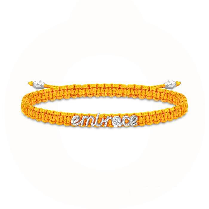 Aura Jewelry - Embrace Armbånd - orange/sølv 324916