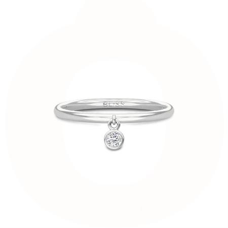 Aura Jewelry - Bliss Ring i rhodineret sølv 4159