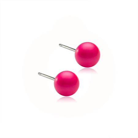 Blomdahl - Pearl Electric Pink Ørestikker - medicinsk titan 15-1233-39