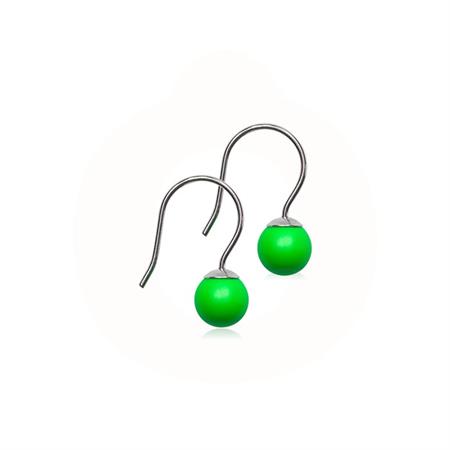 Blomdahl - Mini Pendant Pearl Electric Green - medicinsk titan 15-1280-37