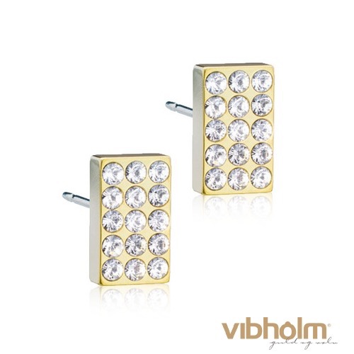 Blomdahl Brilliance Oblong Crystal øreringe 15-1393-01