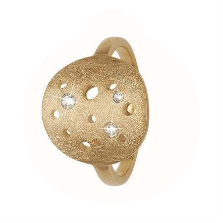 Christina Jewelry & Watches - The Moon Ring - forgyldt sølv 800-3.22.B