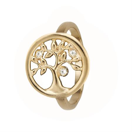 Christina Jewelry & Watches - Tree Of Life Ring - forgyldt sølv 800-3.23.B