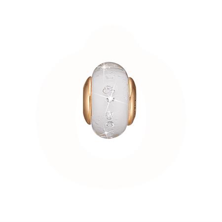 Christina Jewelry & Watches - White Topaz Globe Charm - forgyldt sølv 630-G157