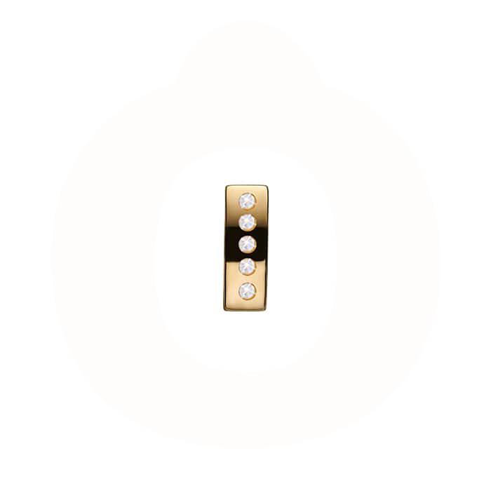 Christina Jewelry & Watches - Topaz Double Charm - forgyldt sølv 623-G184