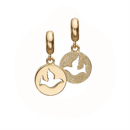 Christina Jewelry & Watches - Dove Of Peace Charm - forgyldt sølv 623-G185