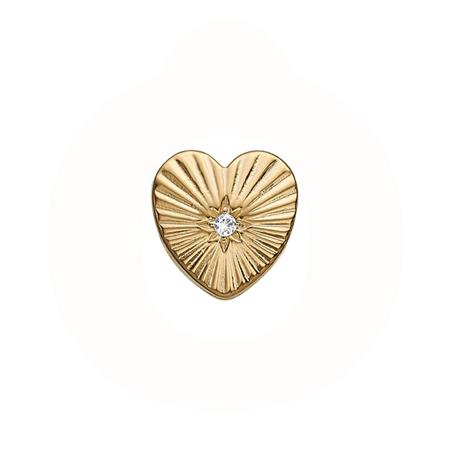 Christina Jewelry & Watches -  Sunshine Heart Charm - forgyldt sølv 623-G192