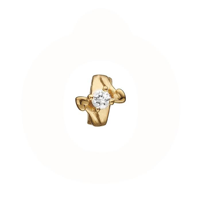 Christina Jewelry & Watches - Stopper - With Love Charm - forgyldt sølv 623-G208