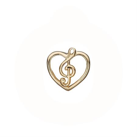 Christina Jewelry & Watches - Music Love Charm - forgyldt sølv 630-G165