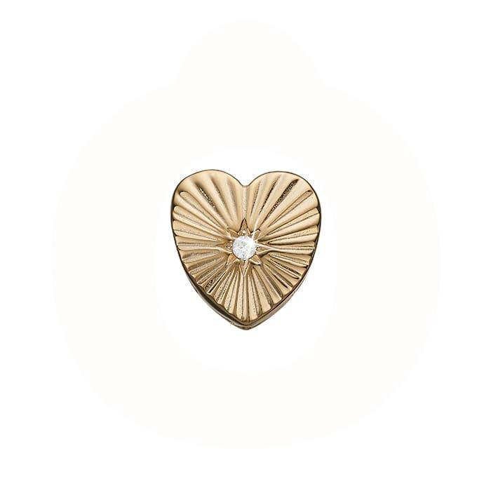 Christina Jewelry & Watches - Sunshine Heart Charm - forgyldt sølv 630-G178