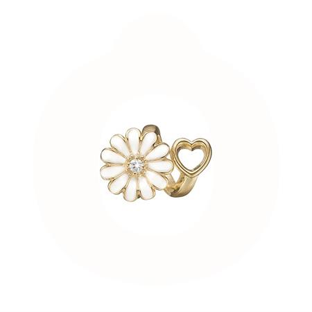 Christina Jewelry & Watches - Marguerite Heart Charm - forgyldt sølv 630-G184