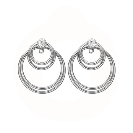 Christina Jewelry & Watches - Circles Of Joy ørehængere - sølv 670-S26