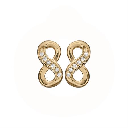 Christina Jewelry & Watches - Eternity ørestikker - forgyldt sølv 671-G65