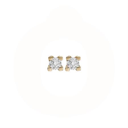 Christina Jewelry & Watches - ørestikker 0,06 karat - forgyldt sølv 671-G76