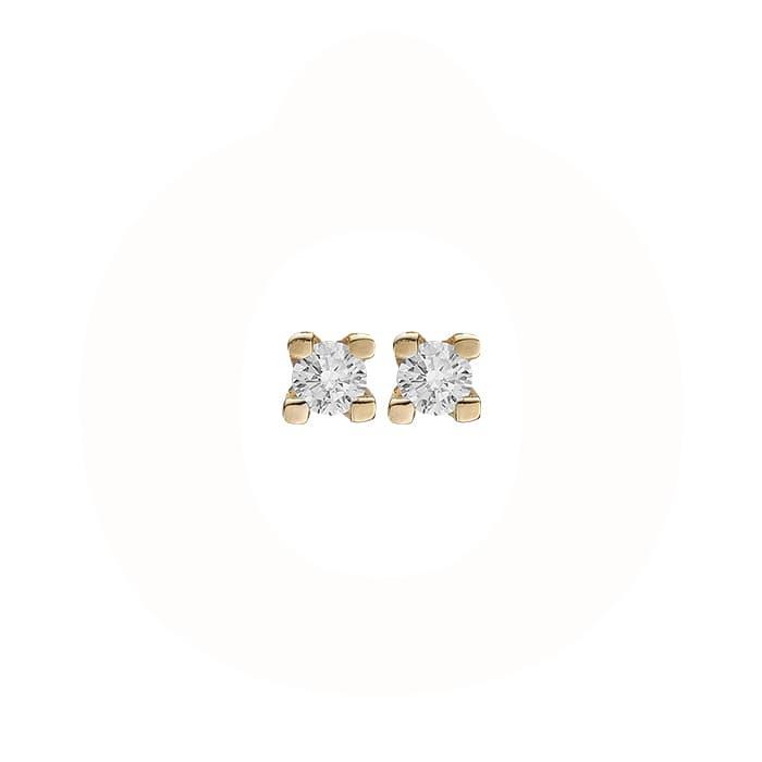 Christina Jewelry & Watches - ørestikker 0,06 karat - forgyldt sølv 671-G76