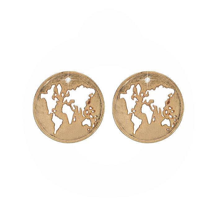 Christina Jewelry & Watches - The World ørestikker - forgyldt sølv 671-G72