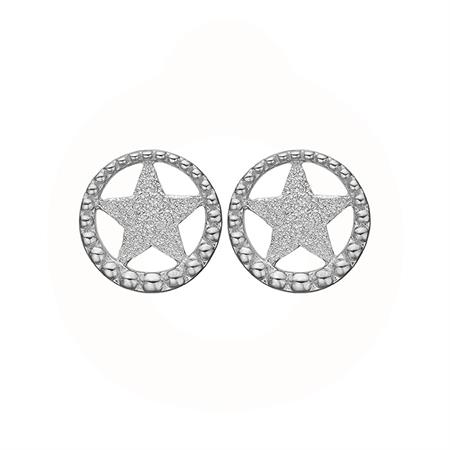 Christina Jewelry & Watches - Star In A Circle ørestikker - sølv 671-S67
