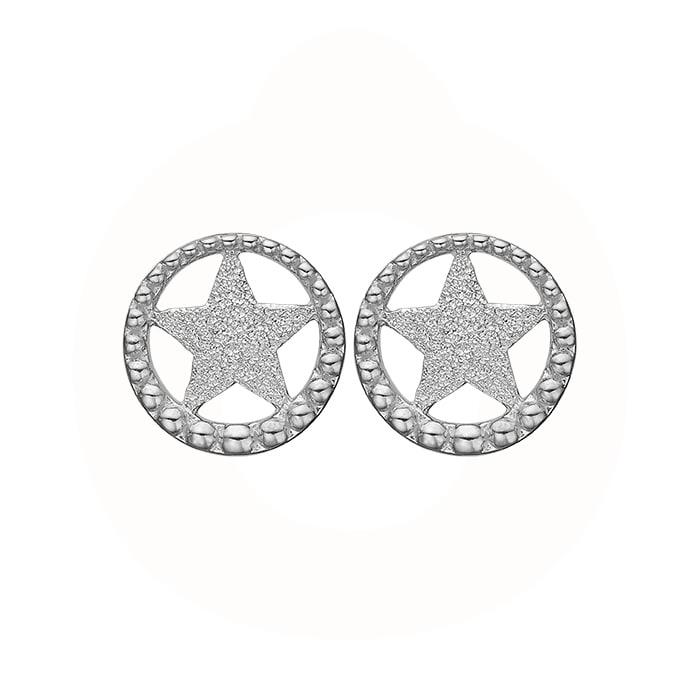 Christina Jewelry & Watches - Star In A Circle ørestikker - sølv 671-S67