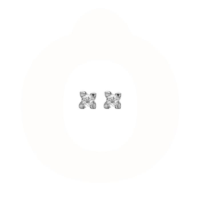 Christina Jewelry & Watches - ørestikker 0,20 karat - sølv 671-S77