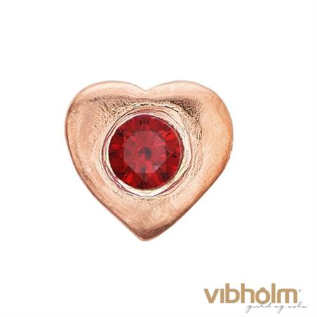 Christina Collect Elements Ruby Heart i rosaforgyldt sølv 603-R2