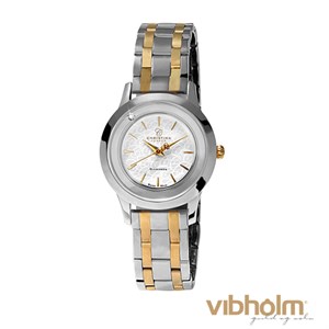 Christina Collect ur i bicolor stål med lys skive og schweizisk urværk. 300BW