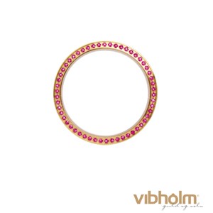 Christina Collect Topring 32 mm i guldbelagt stål m/pink safirer TCG32-pink