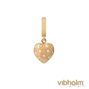 Christina Jewelry & Watches - Million Heart Drop - forgyldt sølv 610-G05White