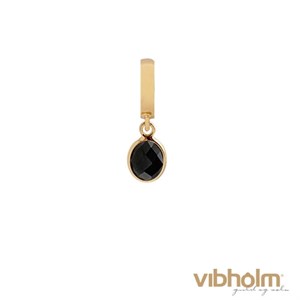 Christina Jewelry & Watches - Black Onyx Dream Charm - forgyldt sølv 610-G44Black