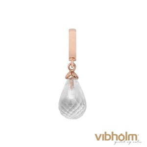 Christina Jewelry & Watches - Crystal Quartz Drop - rosaforgyldt sølv 610-R01Crystal