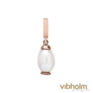 Christina Jewelry & Watches - Pearl Drop - rosaforgyldt sølv 610-R08White