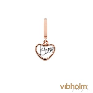 Christina Jewelry & Watches - Love Charm - rosaforgyldt sølv 610-R16