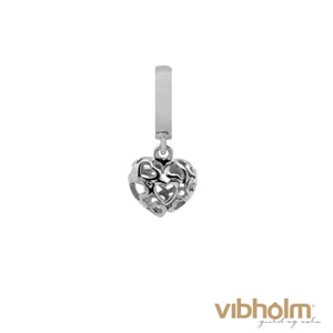Christina Jewelry & Watches - Heart Beat Love Charm - sølv 610-S25