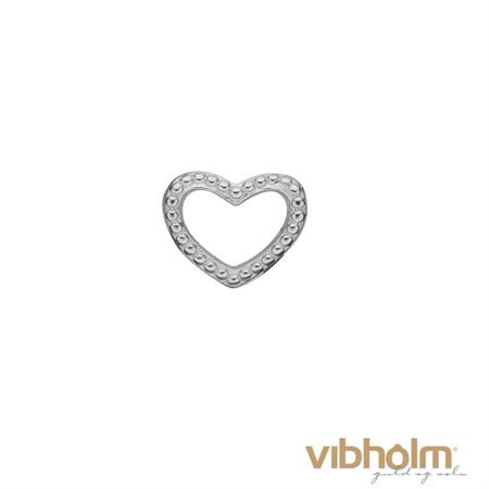 Christina Jewelry & Watches - Heart Dots Charm i sterlingsølv 623-S08