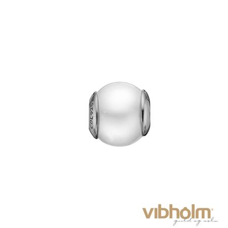 Christina Jewelry & Watches - Pearl White Charm i sterlingsølv 623-S33