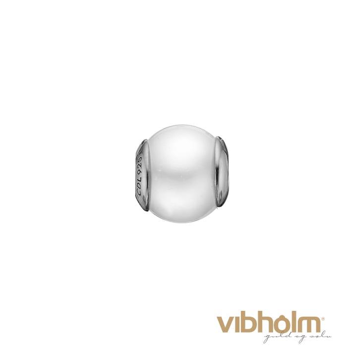Christina Jewelry & Watches - Pearl White Charm i sterlingsølv 623-S33