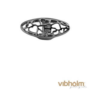 Christina Jewelry & Watches - Long Heart Tube Charm - ruthineret sølv 630-B61heart