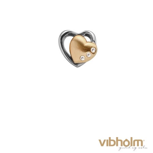 Christina Jewelry & Watches - Topaz 2-Tone Charm - forgyldt sølv 630-G60
