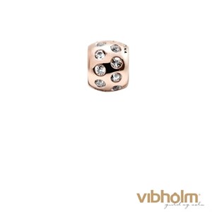 Christina Jewelry & Watches - Topaz Dream Pavé Charm - rosaforgyldt sølv 630-R63