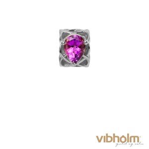 Christina Jewelry & Watches - Pear Amethyst Charm - sølv 630-S07Amethystp
