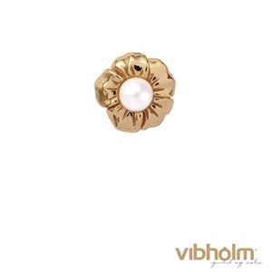 Christina Jewelry & Watches - Pearl Flower Charm - forgyldt sølv 650-G06