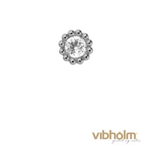Christina Jewelry & Watches - Crystal Flower Charm - sølv 650-S07Crystal
