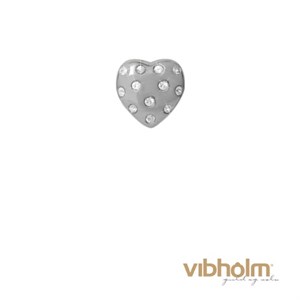 Christina Jewelry & Watches - Heart Of Love Charm - sølv 650-S12White