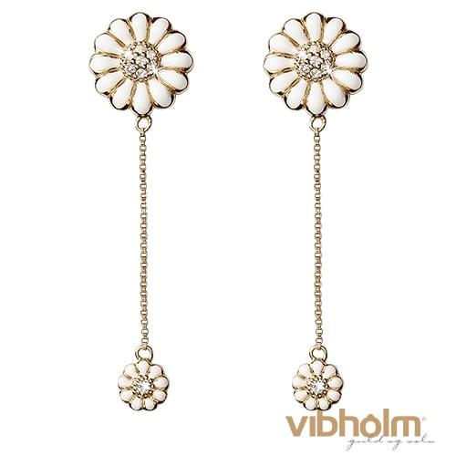 Christina Jewelry & Watches Marguerites On A String 12 mm øreringe i forgyldt sølv 670-G06