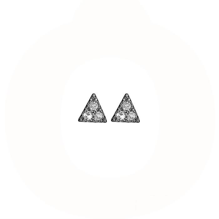 Christina Jewelry & Watches Icicles ørestikker i sort sølv 671-B44